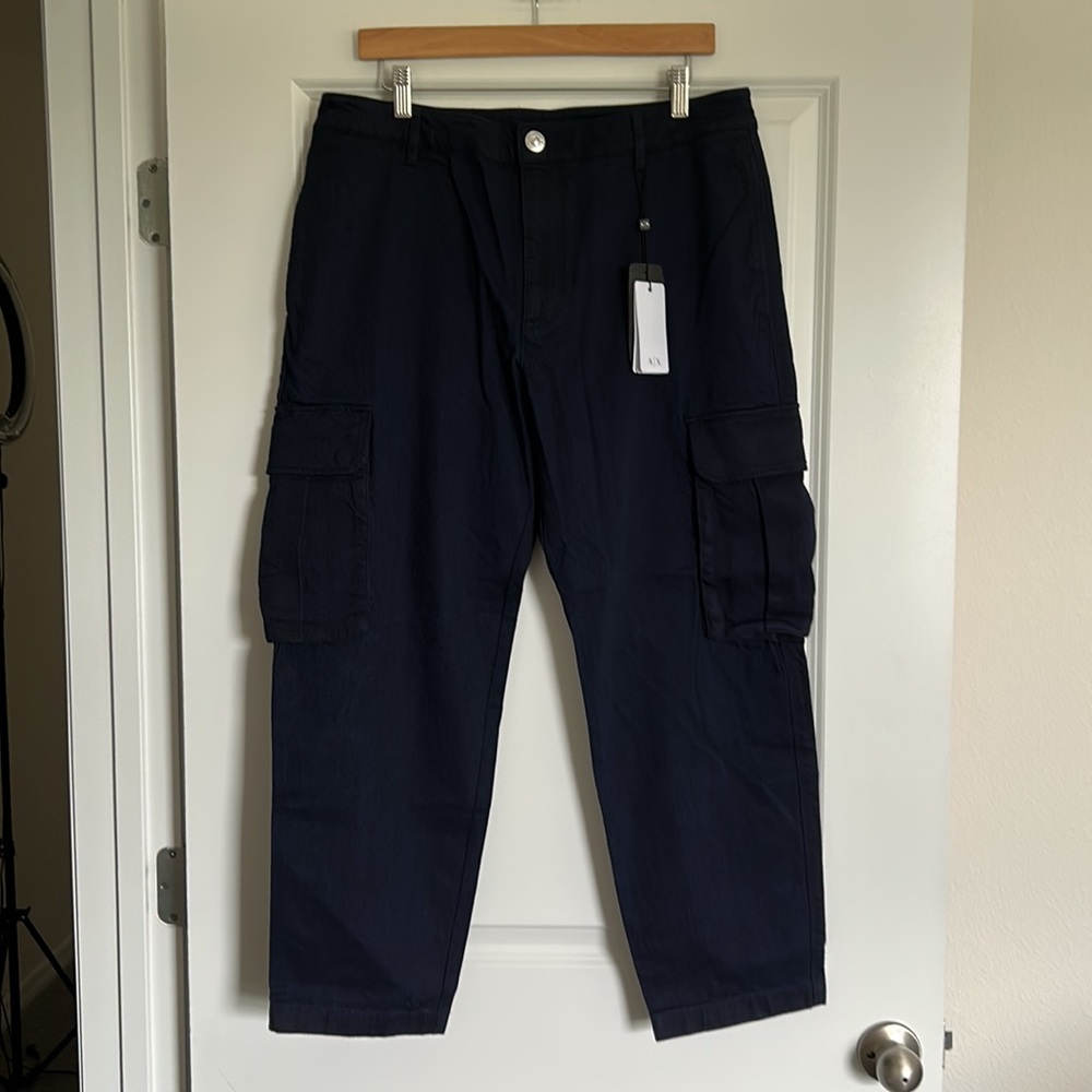 A/X ARMANI EXCHANGE CARGO PANTS SIZE 33 MSRP $150.00 NWT